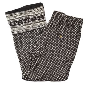 CYNTHIA ROWLEY New York Women´s Size XL Black & White Stripes Wide Leg P…